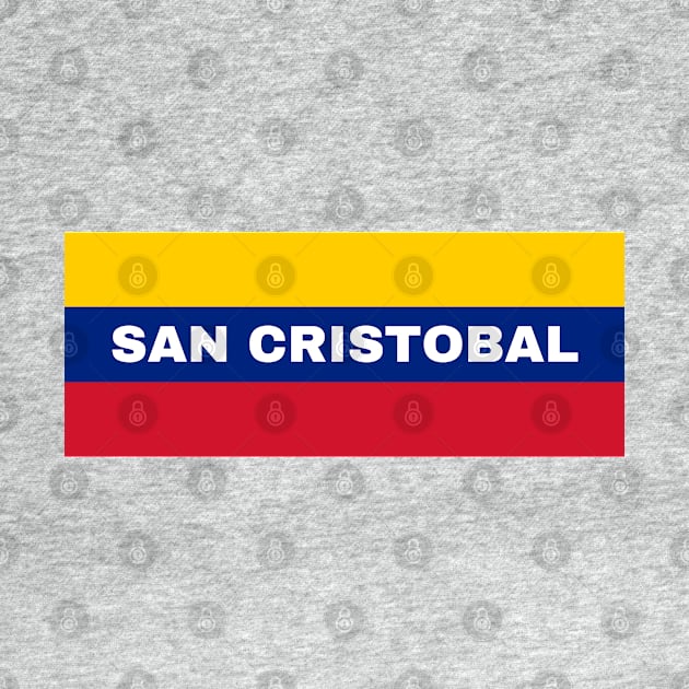 San Cristobal City in Venezuelan Flag Colors by aybe7elf